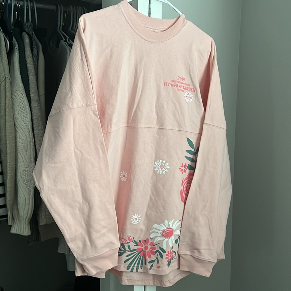 Disney Parks Spirit Jersey Epcot 2019 Pink Flower & Garden Festival, NWOT - Picture 9 of 11